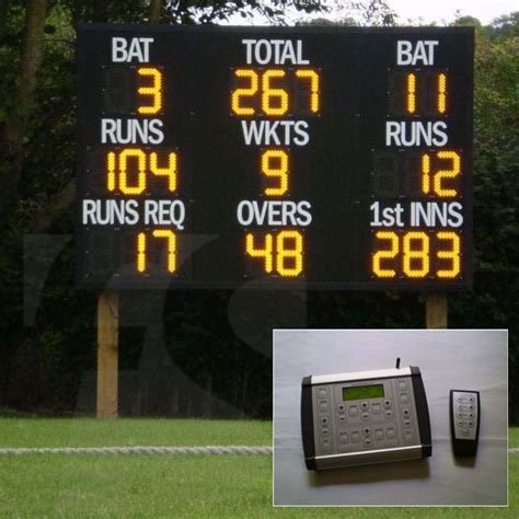 Electronic Cricket Club Ground Scoreboard - Fitness Sports