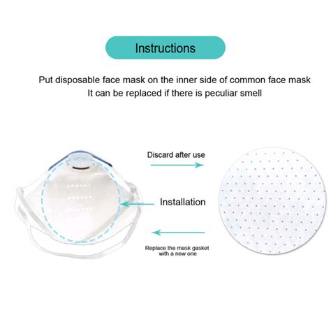 New 10Pcs Disposable Mask Filter Cotton Filter Particulate Filter Mask Gasket Mask Use Filter ...