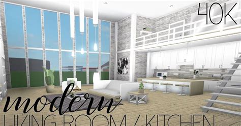 Roblox Welcome To Bloxburg Modern Living Room Kitchen Bloxburg Room ...