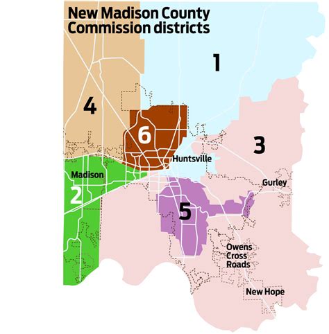 Madison County adopts new commission districts to reflect population changes in last census | AL.com