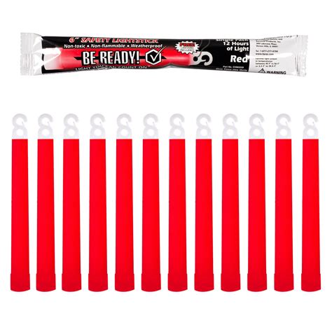 Mua Windy City Novelties Be Ready Red Glow Sticks - Industrial Grade 12 ...