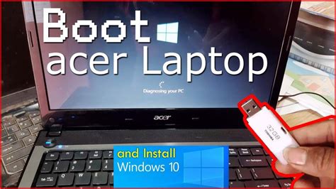 Boot my acer laptop using bootable usb drive | install windows 10 | ดาวน์โหลดซอฟต์แวร์ได้ฟรี ...