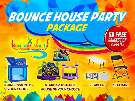 Bounce House Party Package | Bouncer World SC | Sumter, SC