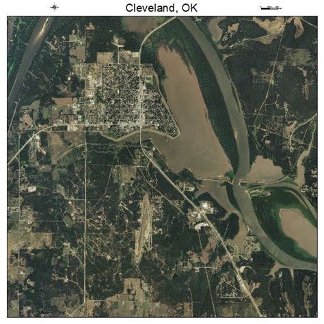 Aerial Photography Map of Cleveland, OK Oklahoma