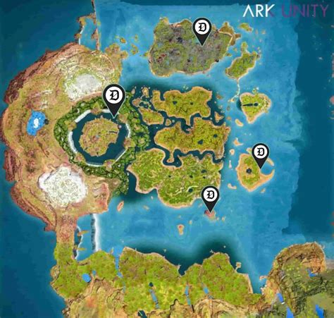 Ark: Survival Ascended The Center resource map