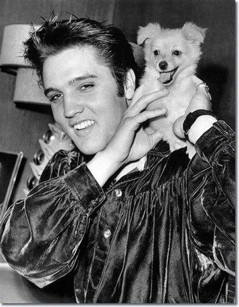 Elvis Presley and ‘Sweet Pea’ the dog, October 18, 1956. - Elvis ...