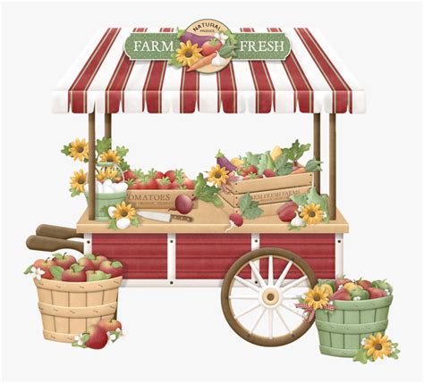 Market Stall - Farm Market Clip Art , Free Transparent Clipart - ClipartKey