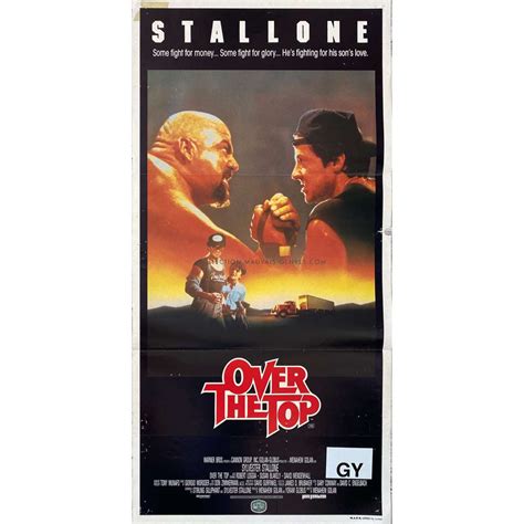 OVER THE TOP Australian Movie Poster - 13x30 in. - 1987