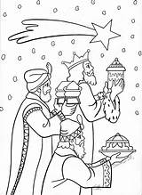 Wise Men Worship Jesus Coloring Page Pages sketch template