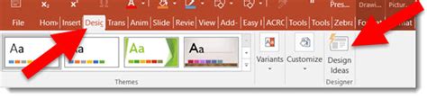 Design Ideas In Powerpoint 2016