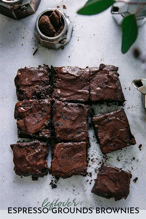 Leftover Espresso Grounds Brownies | Reuse those coffee grounds ...