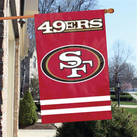 San Francisco 49ers 2 Sided Vertical Banner Flag - Dragon Sports