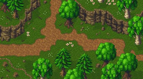 Tileset : Rpg Forest by momofumi