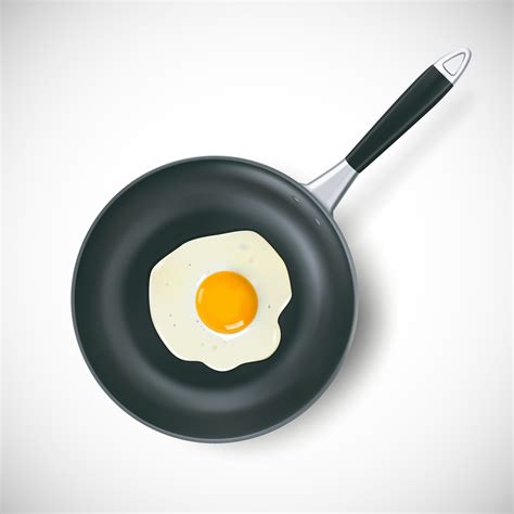 Frying Pan With Egg 466279 Vector Art at Vecteezy