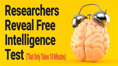 Researchers Reveal Free Intelligence Test (That Only Takes 10 Minutes)