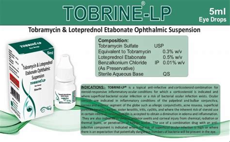 Tobramycin Eye Ointment, 15 gm, Packaging Type: 5GM at Rs 30/piece in ...