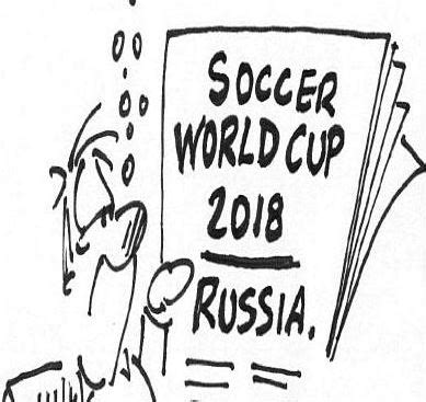 Soccer World Cup 2018 - 印刷可能ぬりえ無料ダウンロード