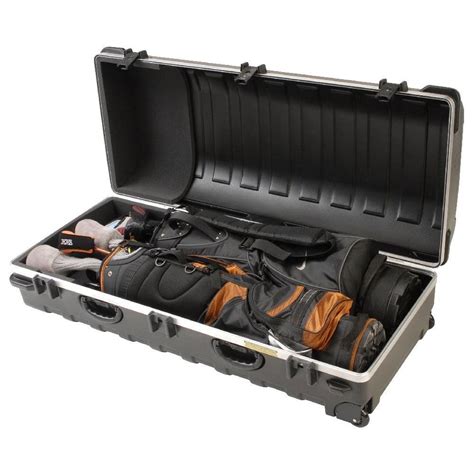 SKB Cases Double ATA Standard Hard Plastic Storage Wheeled Golf Bag Travel Case - Walmart.com