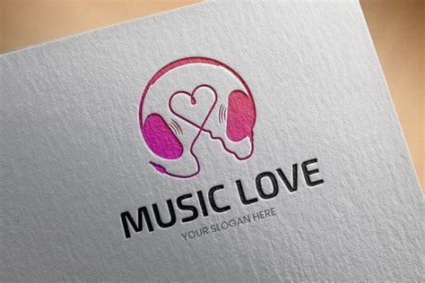 Music - Love Logo Template | Music logo design, Love logo, Logo templates