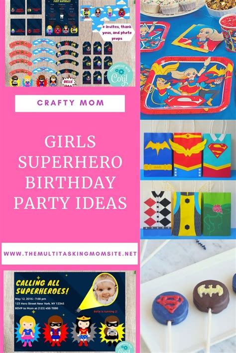 Girls Superhero Birthday Party Ideas — The Multitasking Mom