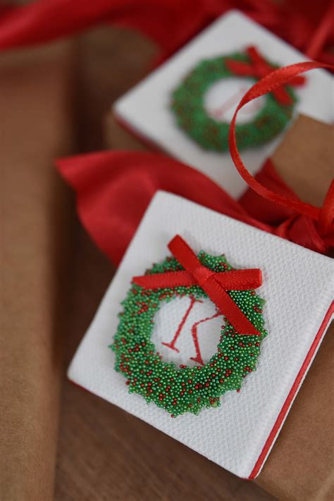 Mini Canvas Christmas Gift Tags – So Cute & Easy To Make! | Once Again, My Dear Irene