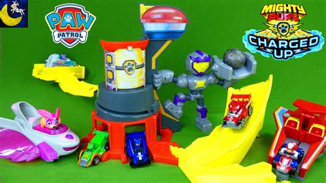 Paw Patrol CHARGED UP Mighty Tower Play Set! - town-green.com