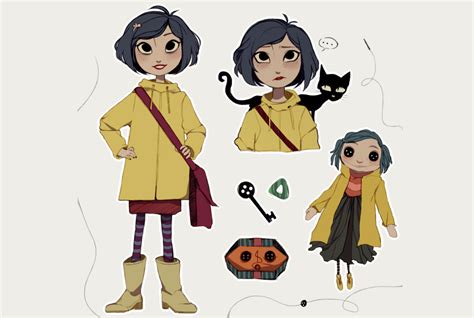 2D Coraline Character Illustration - Illustration Agent Website