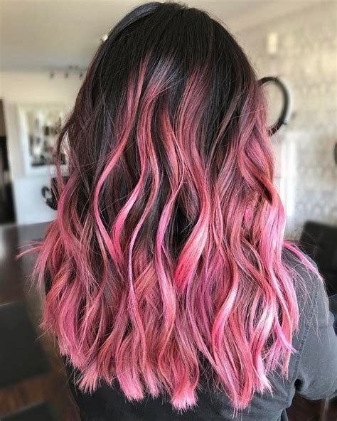 40 Ideas of Pink Highlights for Major Inspiration | Hair color pink ...