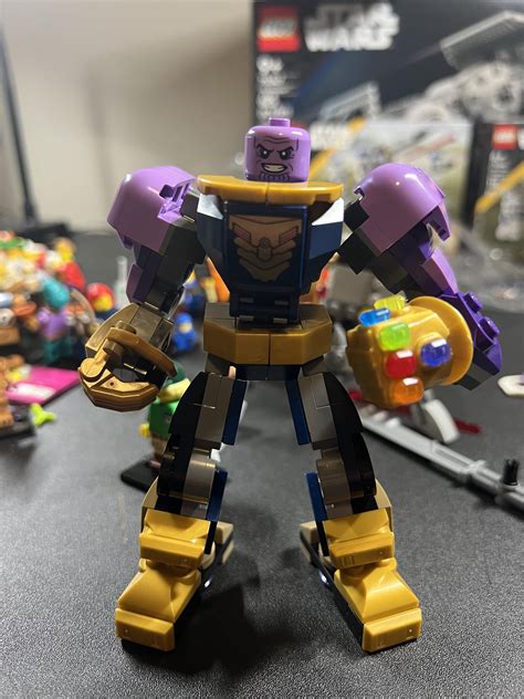 New Thanos Mech modified with thanos head from avengers compound : r/lego