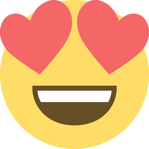 Heart Eyes Emoji Background PNG Image - PNG Play