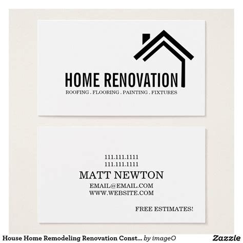 Construction Remodeling Business Cards / The designers in our marketplace believe great print is ...