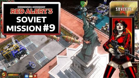 Red Alert 3 - Soviet Campaign - Mission 9 - New York City - Hard - YouTube