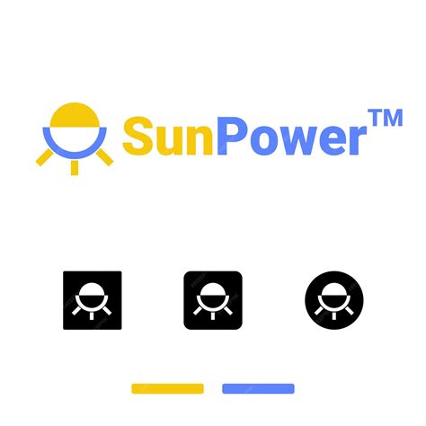 Premium Vector | SunPower Logo Design