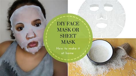 DIY FACE MASK or SHEET MASK | How to make it at home | Beauty Tips by Sud - YouTube