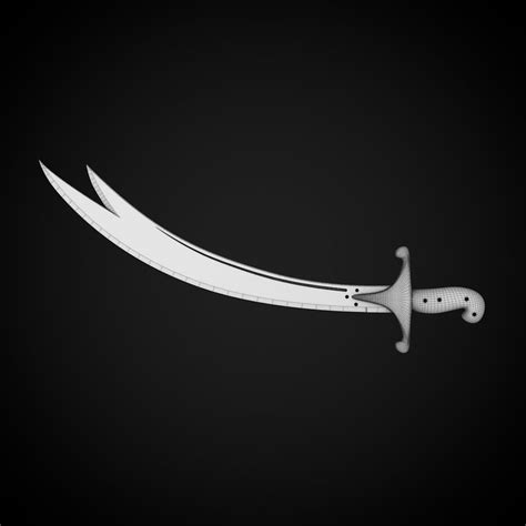 Zulfiqar Sword 3D Model $35 - .c4d .obj .fbx .max .unknown .3ds - Free3D