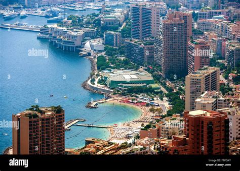 Summer in Monte Carlo Aerial View. Monte Carlo, Monaco, Europe Stock ...