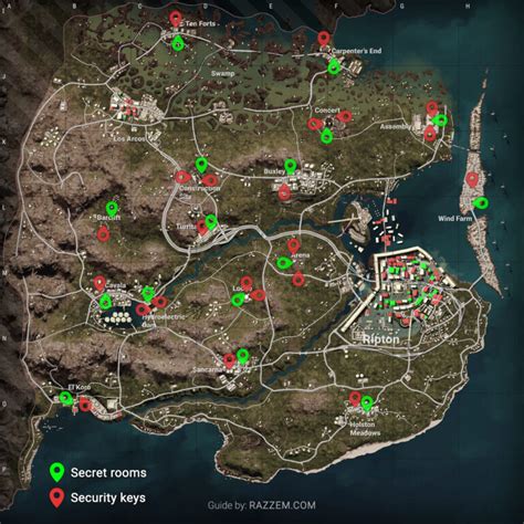 PUBG Deston secret rooms and security keys locations - complete guide - Razzem