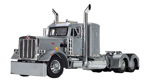 Maroon, Gray & Yellow Peterbilt 359 with 36" Sleeper & Rear Fenders