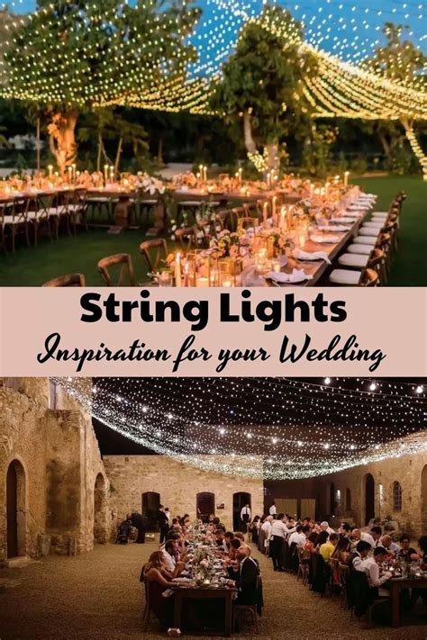 Wedding Lights | Outdoor Evening Wedding