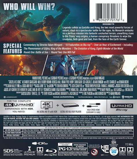 Buy Godzilla Vs Kong 4K Ultra HD + Blu-ray UHD | GRUV