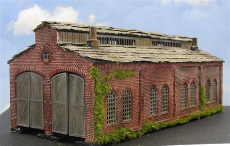 N scale Model Train Building DOUBLE ENGINE HOUSE by D.A. Clayton. | Model trains, Ho scale ...