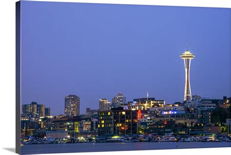 Seattle Skyline at Night Wall Art, Canvas Prints, Framed Prints, Wall Peels | Great Big Canvas