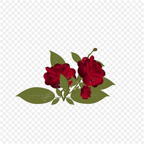 Red Rose Vector Border European pattern garland 04 vector material