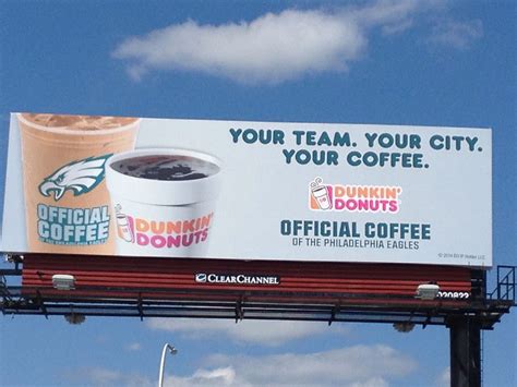 Dunkin Donuts / Eagles billboard in Wilmington, DE. | Coffee and donuts ...