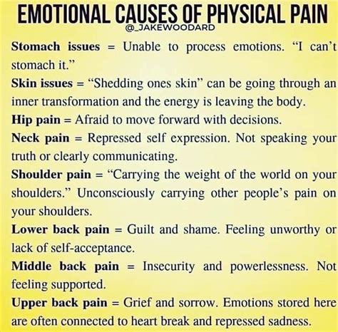 Emotional Causes Of Physical Pain - Mystic Heart Song