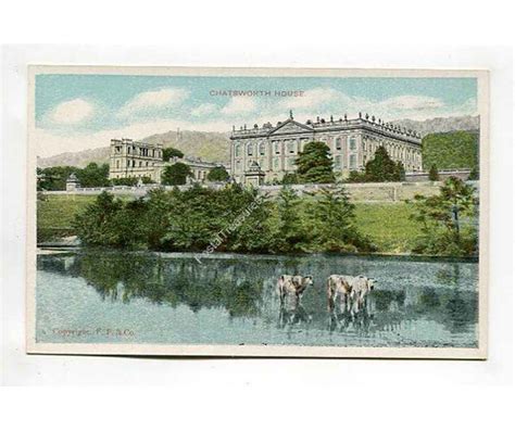 Chatsworth House England postcard