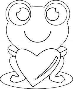 Frog Holding Rose Coloring Page | Wecoloringpage.com