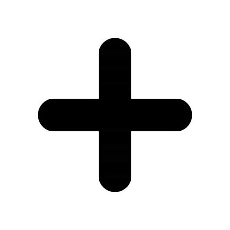 Plus Sign Clip Art Black And White