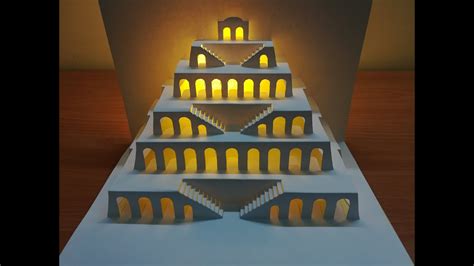 3D Tower of Babel Card｜Paper Art｜Origami Art｜Kirigami Art｜Pop Up Card ...