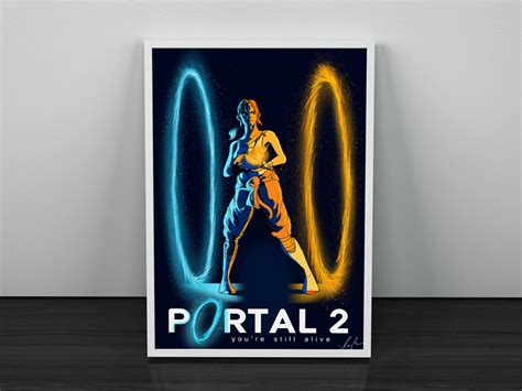 Portal 2 Art Print Gaming Room Poster, Game Room - Etsy